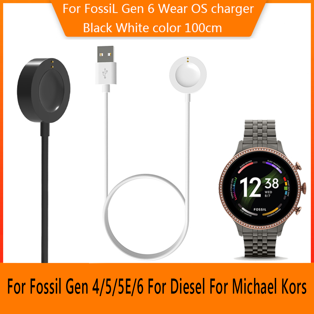 Fossil Watches Smartwatch Gen 5 - สายชาร์จสมาร์ทวอทช์สำหรับนาฬิกา Fossil Gen6/Gen5/Gen4/Venture/Explorer/Diesel Sport แบบแม่เหล็ก