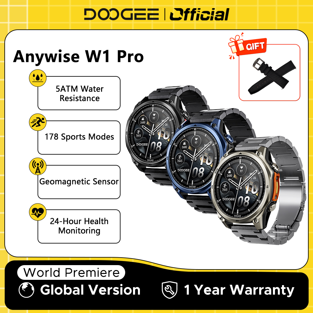 Smartwatch Health Watches - สมาร์ทวอทช์ DOOGEE ANYWISE W1 PRO หน้าจอ