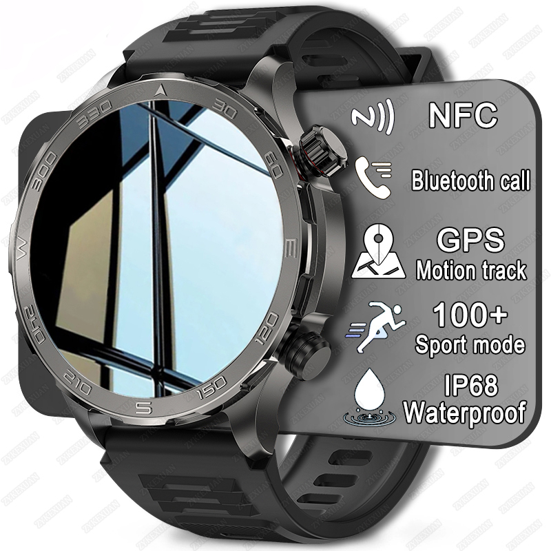 Smartwatch Watches With Bluetooth - ใหม่ GPS ติดตามสมาร์ทวอทช์ผู้ชายหน้าจอ AMOLED HD กีฬากลางแจ้งฟิตเนสอัตราการเต้นของหัวใจ