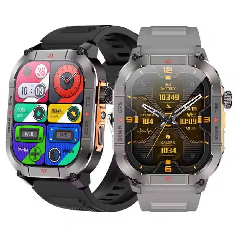Smartwatch Watches For Men Digital - นาฬิกาอัจฉริยะสำหรับผู้ชายรุ่นใหม่ HK84 หน้าจอ AMOLED ระบบ GPS