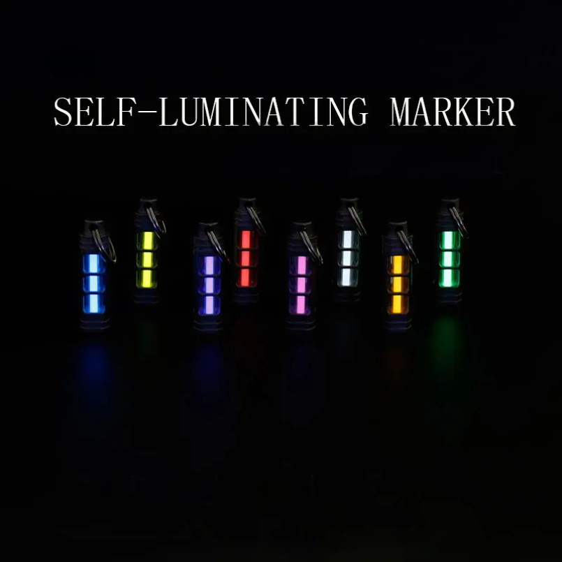 Tritium Gas Tube - Titanium Alloy Luminous Night ไฟสัญญาณกลางแจ้ง EDC