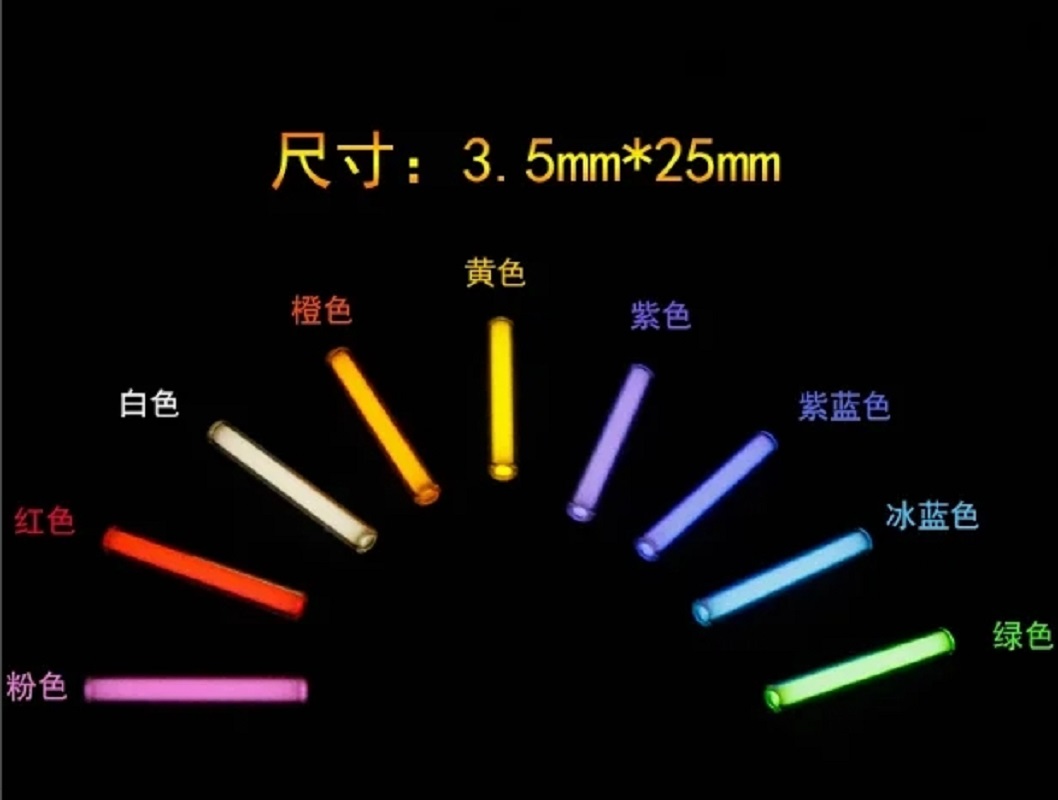 Tritium Gas Tube - ท่อเปล่งแสงปล่อยแสงประมาณ 25 ปี 3.5x25 มม
