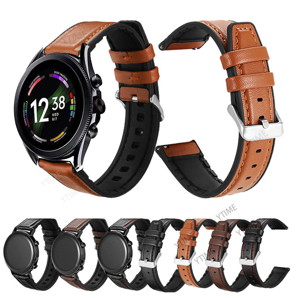 Fossil Watches Smartwatch Gen 5 - สายหนังซิลิโคน22มม. สำหรับ Fossil Gen 6 44มม./Gen
