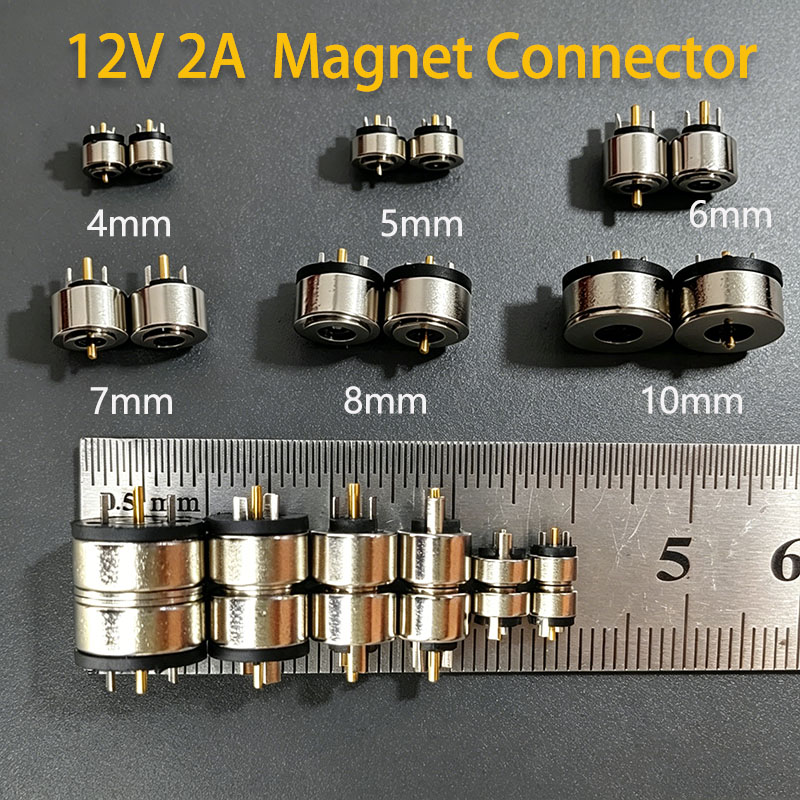 Watches Ladies Smartwatch - ขั้วต่อแม่เหล็กวงกลม 2 พิน ขนาด 5/6/7/8/10 มม.
