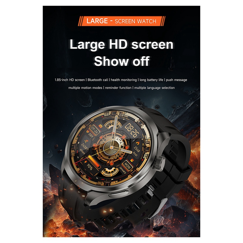 Smartwatch Watches With Bluetooth - สมาร์ทวอทช์อัลตร้าเอชดีขนาด 1.85 นิ้ว พร้อม NFC GPS