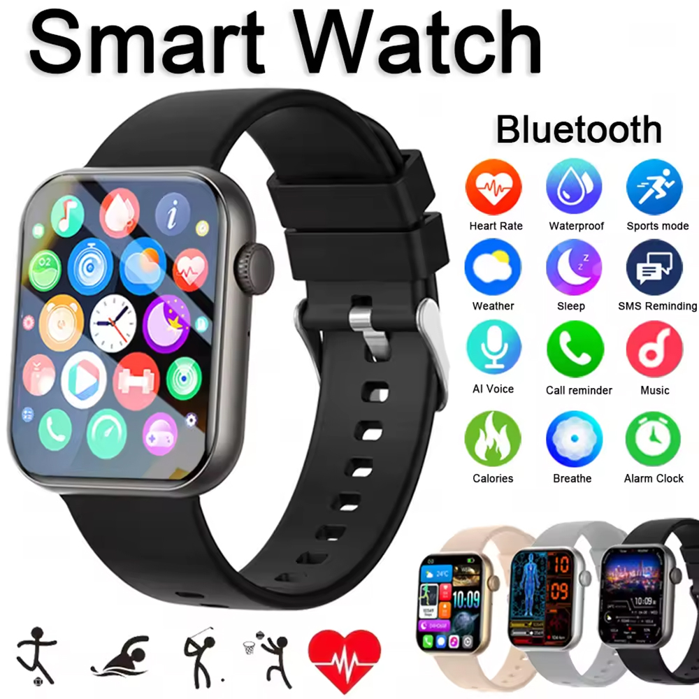 Smartwatch Luxury Watches For Women - สมาร์ทวอทช์ผู้ชายรุ่นดั้งเดิม นาฬิกาติดตามสุขภาพ รองรับการโทรผ่านบลูทูธ นาฬิกาออกกำลังกายไร้สาย สำหรับสุภาพสตรี ผู้หญิง