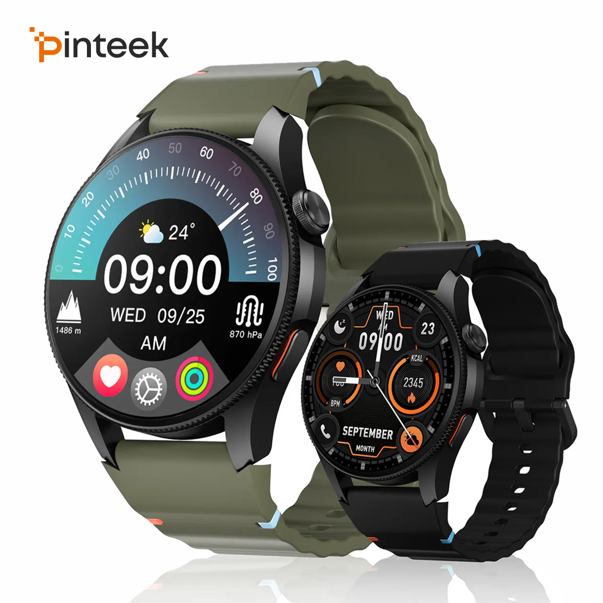 Smartwatch Health Watches - นาฬิกาอัจฉริยะ Aurafit G12: หน้าจอสัมผัส 1.43 นิ้ว