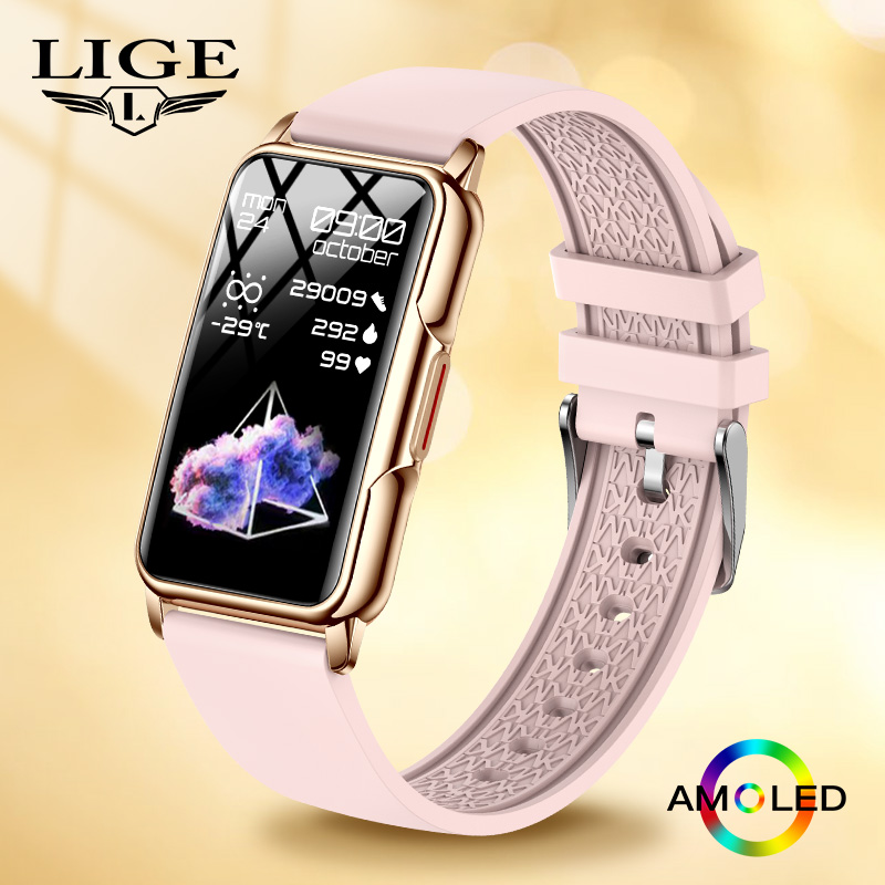Watches Ladies Smartwatch - นาฬิกาอัจฉริยะ LIGE พร้อมฟังก์ชั่นนับก้าว โทรออกผ่านบลูทูธ ฟังเพลง ออกกำลังกาย