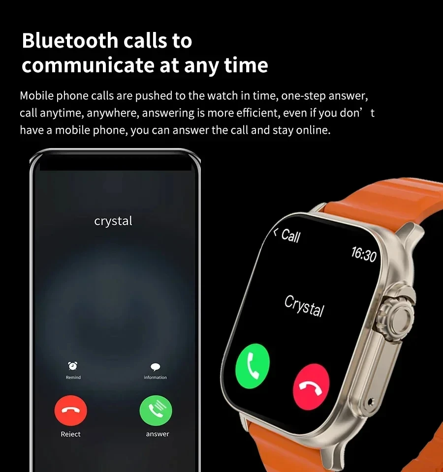 นาฬิกาอัจฉริยะรุ่นใหม่ T10 Ult - Smartwatch Watches With Bluetooth บทวิจารณ์และราคา