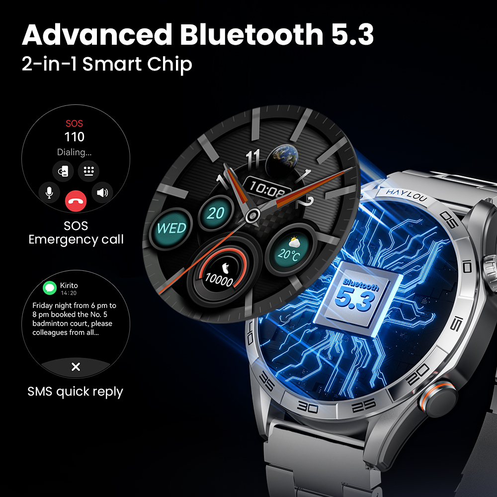 นาฬิกาอัจฉริยะ HAYLOU Solar 5  - Smartwatch Health Watches บทวิจารณ์และราคา