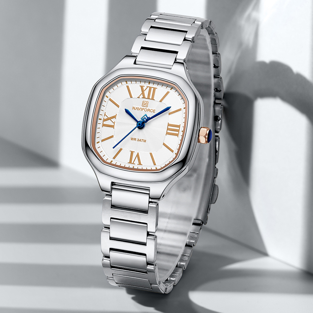 NAVIFORCE นาฬิกาผู้หญิงหรูหราห - Minimalist Thin Watch บทวิจารณ์และราคา