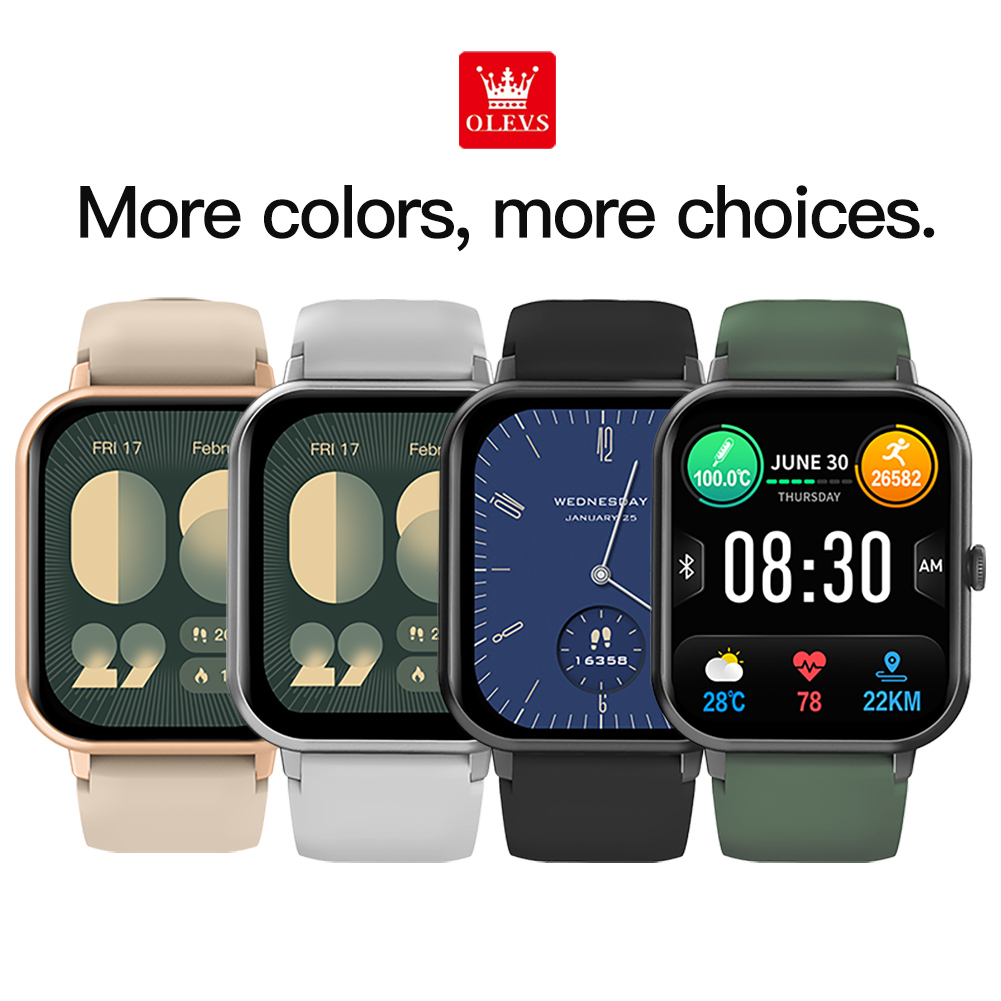 OLEVS นาฬิกากีฬาหลายภาษาอิเล็ก - Smartwatch Health Watches บทวิจารณ์และราคา