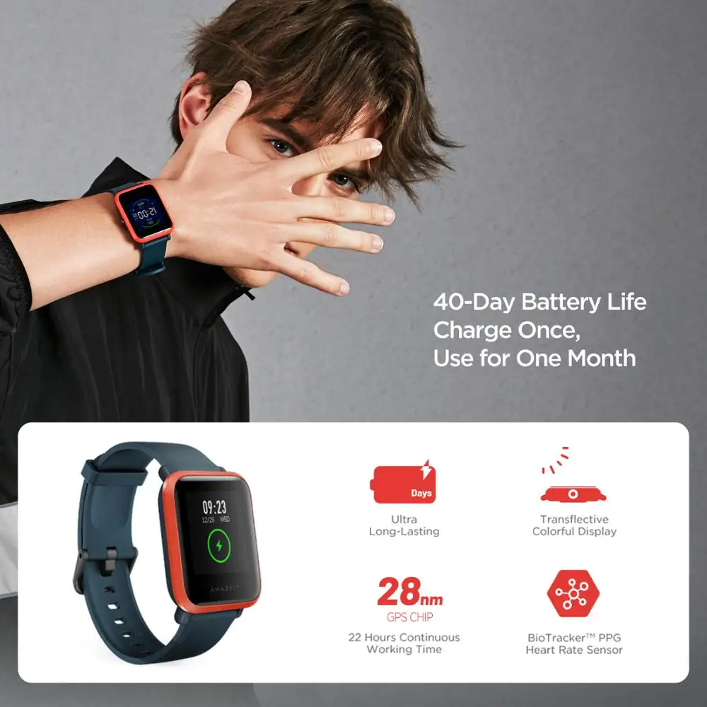 นาฬิกาอัจฉริยะ Amazfit Bip S ร - Smartwatch Refurbished Watches บทวิจารณ์และราคา
