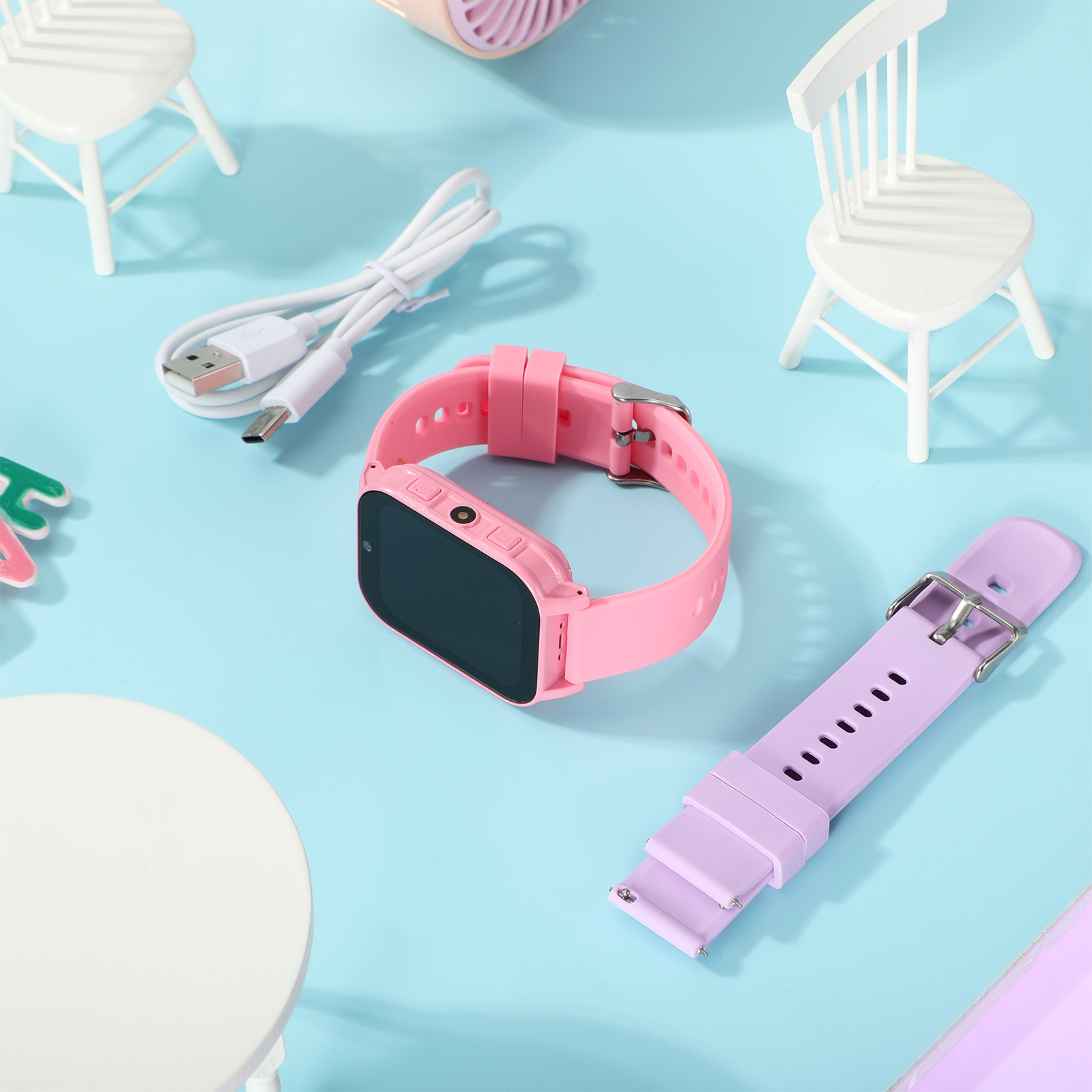 นาฬิกาอัจฉริยะสำหรับเด็กพร้อมเ - Smartwatch Pink Watches For Kids บทวิจารณ์และราคา