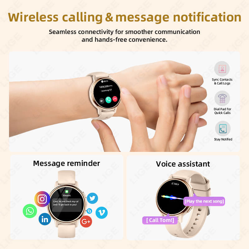 2026 LIGE ผู้หญิงนาฬิกาสมาร์ทห - Smartwatch Luxury Watches For Women บทวิจารณ์และราคา