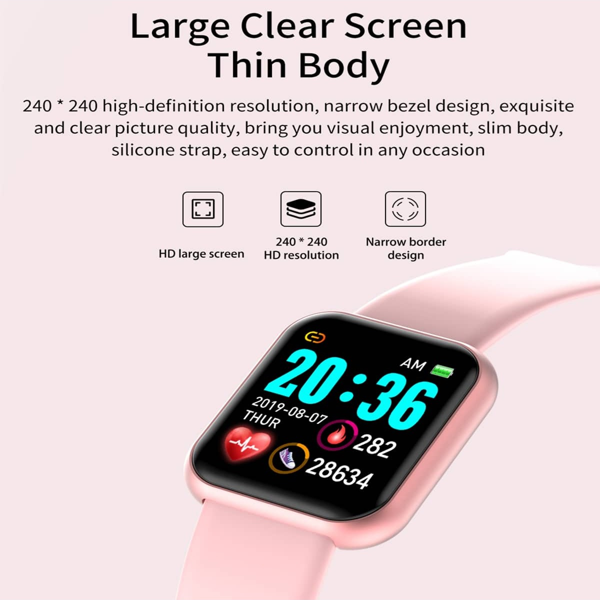 นาฬิกาสมาร์ทวอทช์สายรัดข้อมือฟ - Smartwatch Watches For Men Digital บทวิจารณ์และราคา