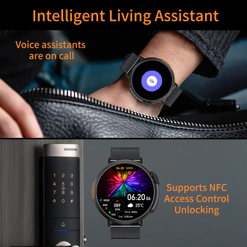 ใหม่ NFC หรูหราทหารผู้หญิงสมาร - Smartwatch Luxury Watches For Women บทวิจารณ์และราคา
