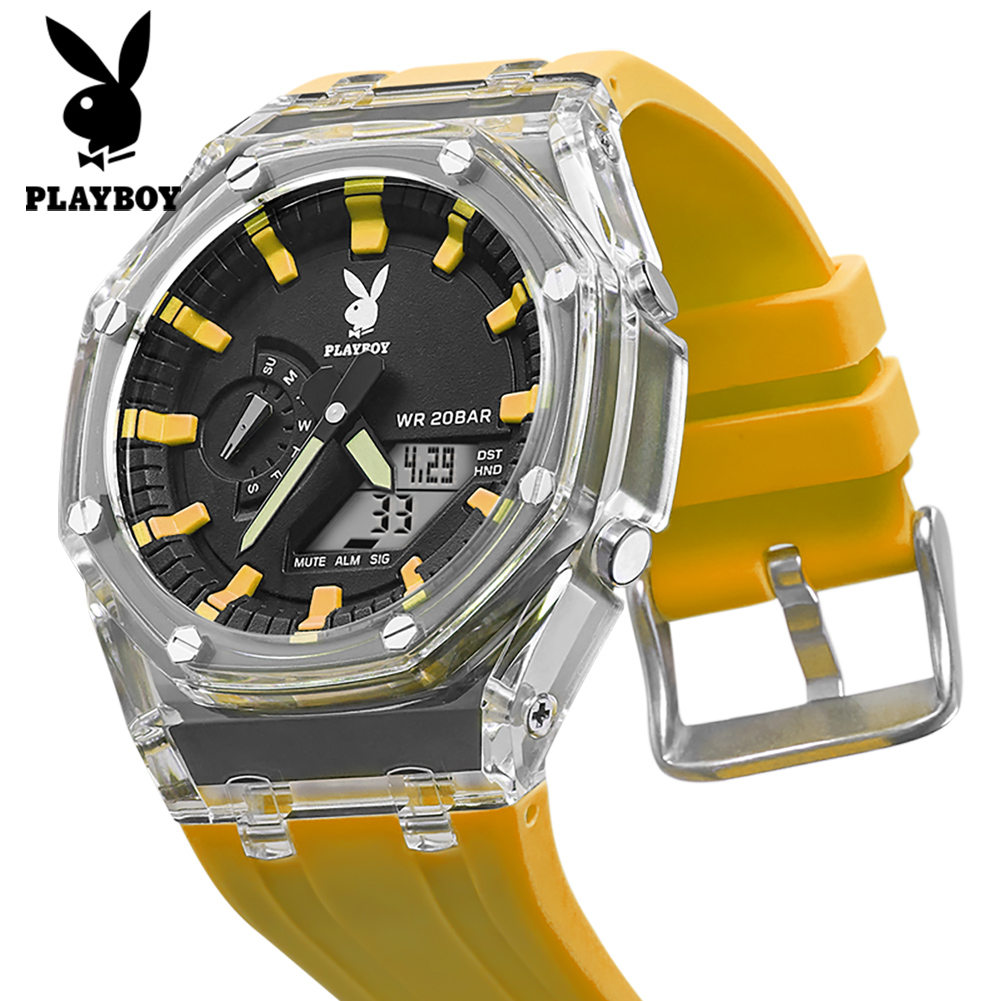 PLAYBOY 2066 แบรนด์ดัง นาฬิกาแ - Smartwatch Watches For Men Digital บทวิจารณ์และราคา