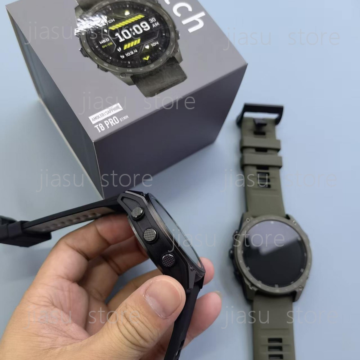 นาฬิกาอัจฉริยะ T8PRO GPS กันน้ - Smartwatch Watches With Bluetooth บทวิจารณ์และราคา