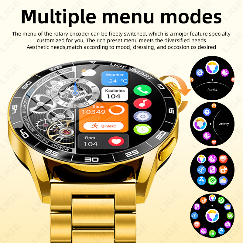 นาฬิกาอัจฉริยะ LIGE รุ่นหรูหรา - Smartwatch Luxury Watches For Women บทวิจารณ์และราคา