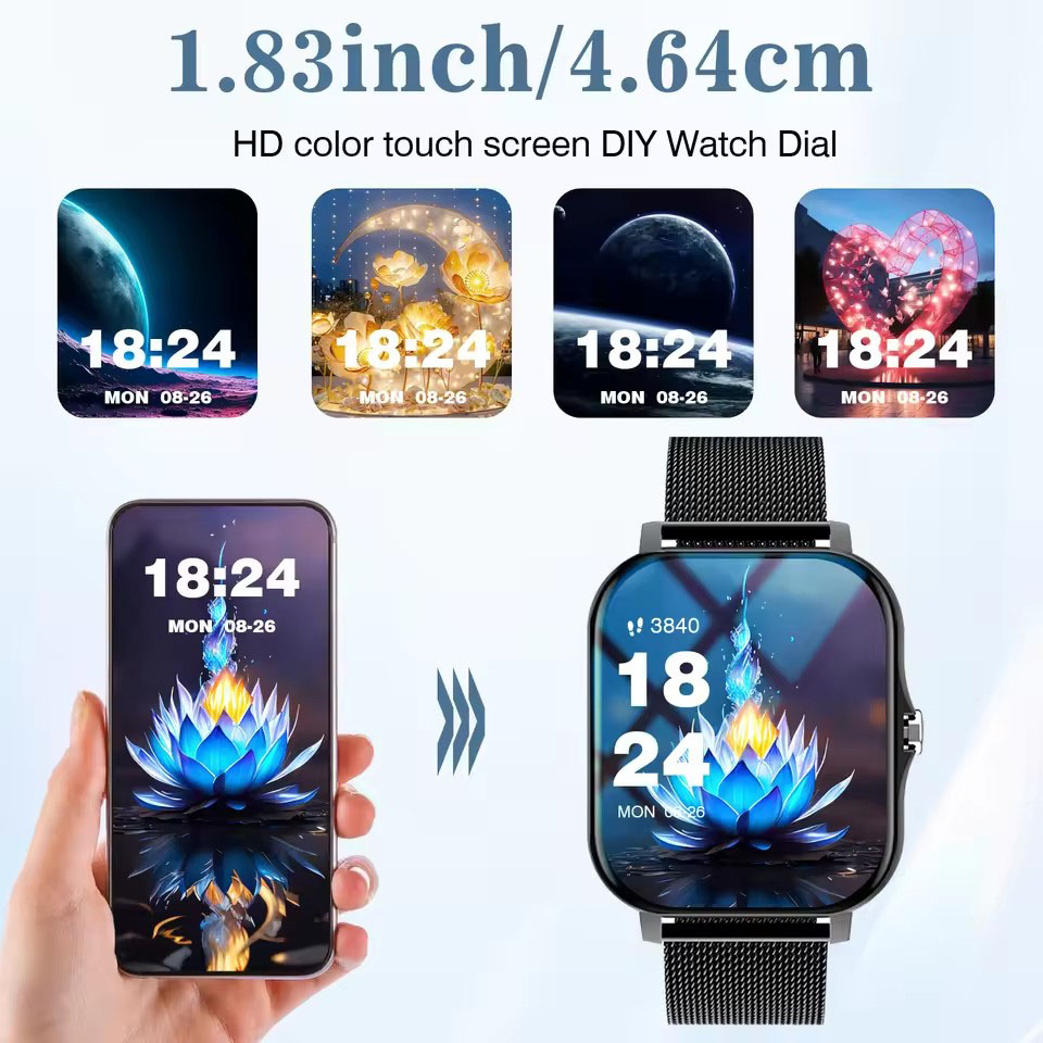 2026 ใหม่บลูทูธสมาร์ทวอทช์ข้อม - Smartwatch Health Watches บทวิจารณ์และราคา