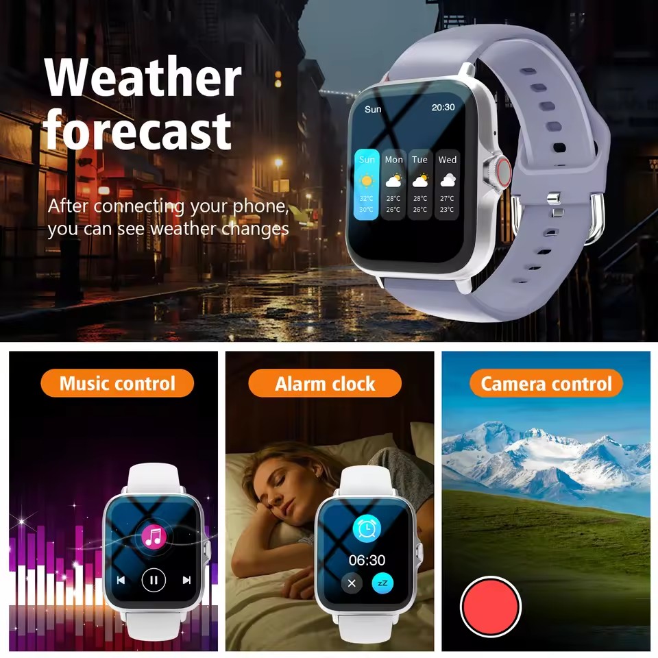 2026 ใหม่บลูทูธสมาร์ทวอทช์ข้อม - Smartwatch Health Watches บทวิจารณ์และราคา