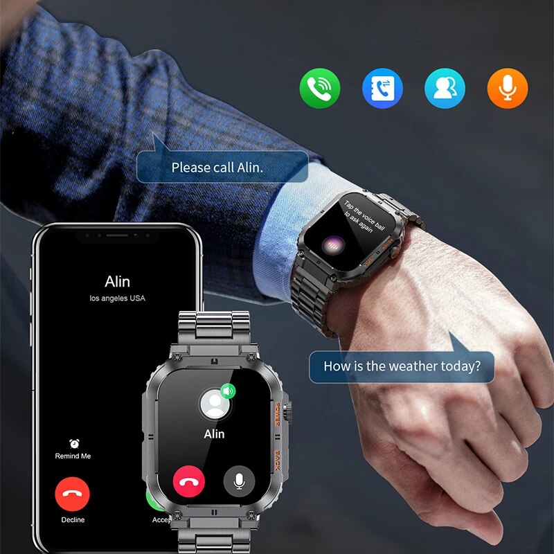 Lige สมาร์ทวอทช์ออกกำลังกายกลา - Smartwatch Watches With Bluetooth บทวิจารณ์และราคา