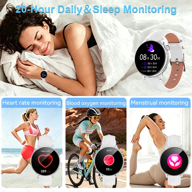 LIGE นาฬิกาอัจฉริยะสำหรับผู้หญ - Smartwatch Luxury Watches For Women บทวิจารณ์และราคา