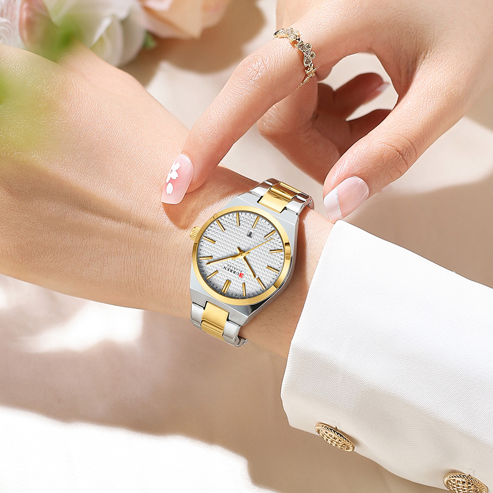 CURREN นาฬิกาควอตซ์สำหรับผู้หญ - Minimalist Thin Watch บทวิจารณ์และราคา