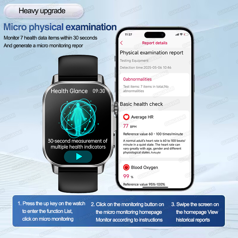 นาฬิกาสมาร์ทวอทช์สำหรับผู้ชาย  - Smartwatch Health Watches บทวิจารณ์และราคา