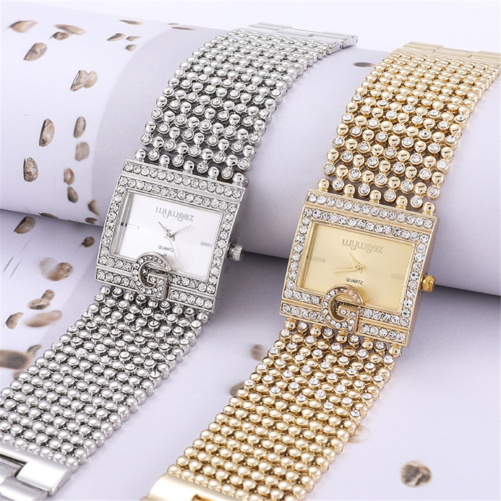 นาฬิกาแฟชั่นสำหรับผู้หญิงสีทอง - Minimalist Thin Watch บทวิจารณ์และราคา