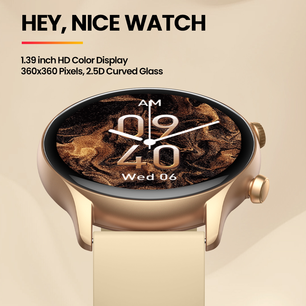 ใหม่ Zeblaze Btalk 3 Plus โทรด - Watches Ladies Smartwatch บทวิจารณ์และราคา
