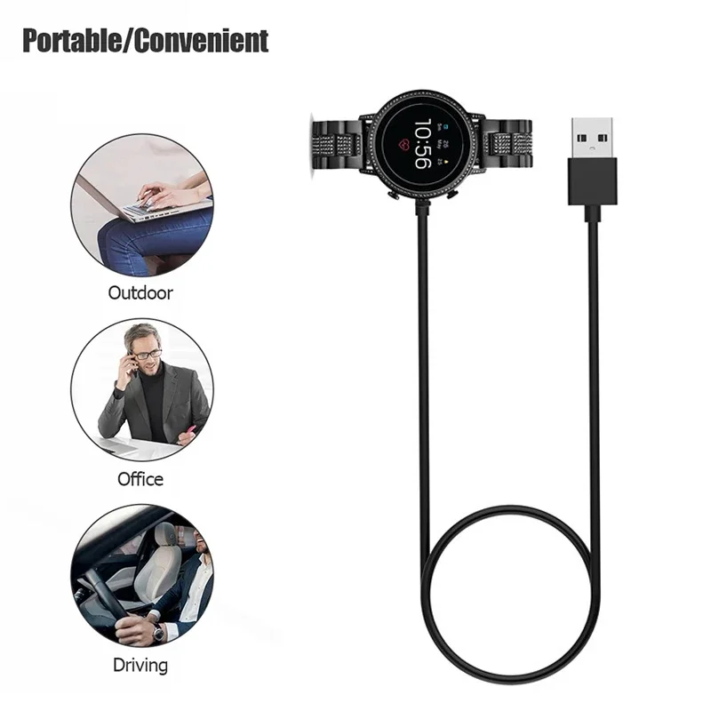 1M USB Magnetic Fast Charger D - Fossil Watches Smartwatch Gen 5 บทวิจารณ์และราคา