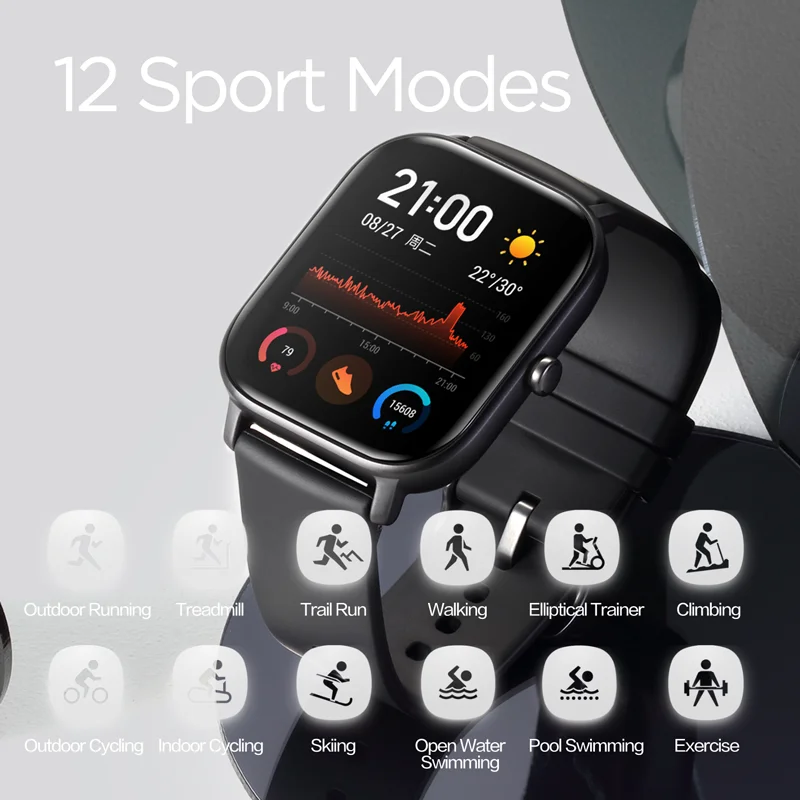 นาฬิกาอัจฉริยะ Amazfit GTS สำห - Smartwatch Refurbished Watches บทวิจารณ์และราคา