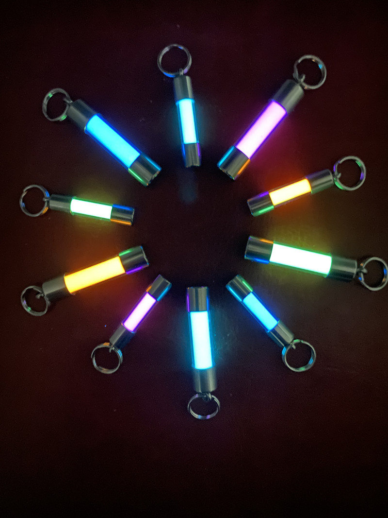 จี้แก้วเรืองแสงสำหรับห้อยกระเป - Tritium Gas Tube บทวิจารณ์และราคา