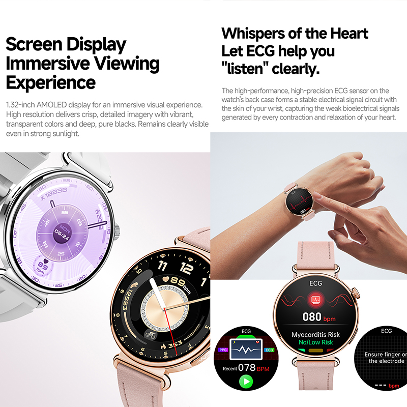 เครื่องติดตามกิจกรรมประจำวัน I - Watches Ladies Smartwatch บทวิจารณ์และราคา