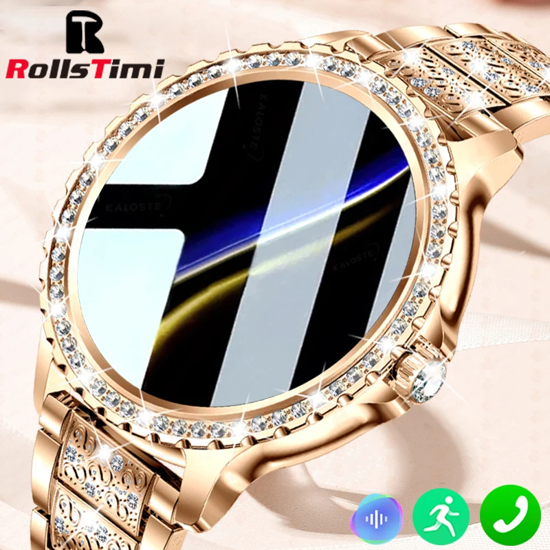 แฟชั่นผู้หญิงทองหรูหรานาฬิกาสม - Smartwatch Luxury Watches For Women บทวิจารณ์และราคา